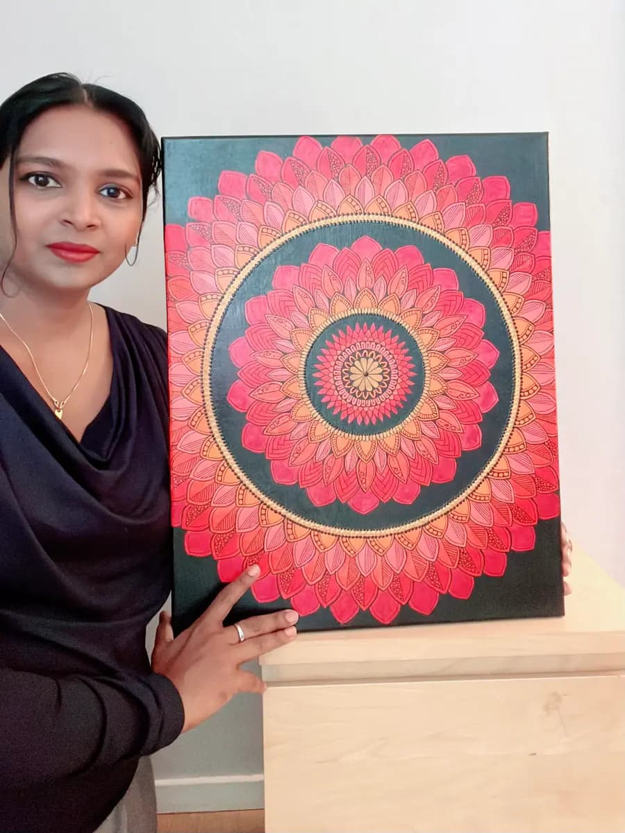 Burning mandala
