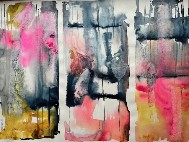 Coolast på min gata! - Akvarell - Abstract - 76×56 cm av Eva Henriksson