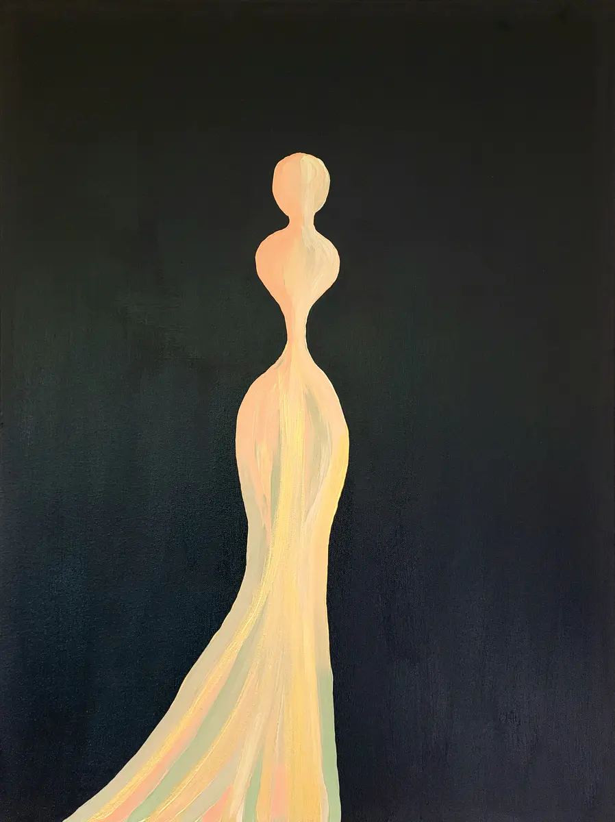 Carrying the light - Akryl - Abstract - 60×80 cm av Mlys Art