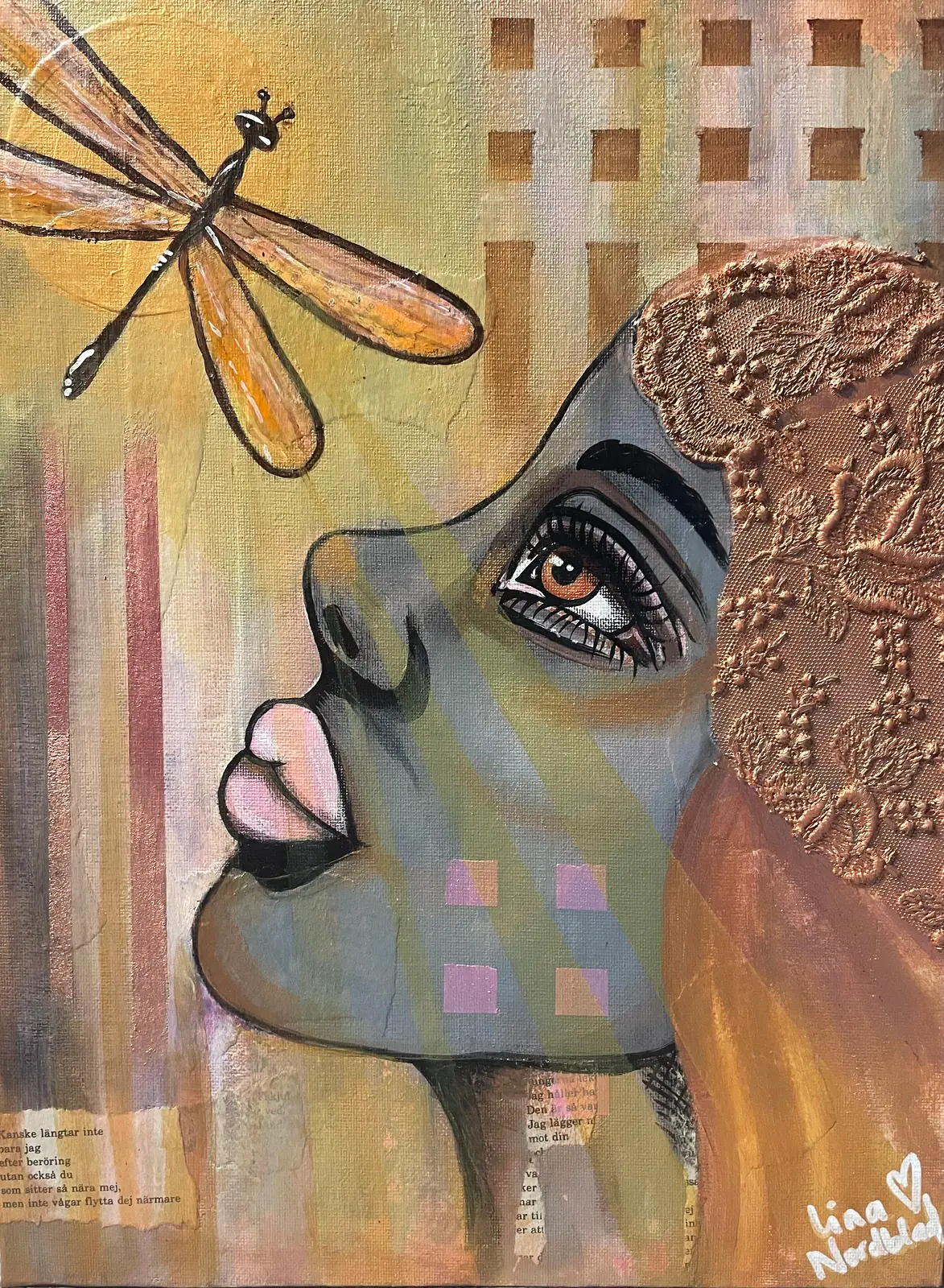 Längtan – Acrylic by Lina A Nordblad (sold)