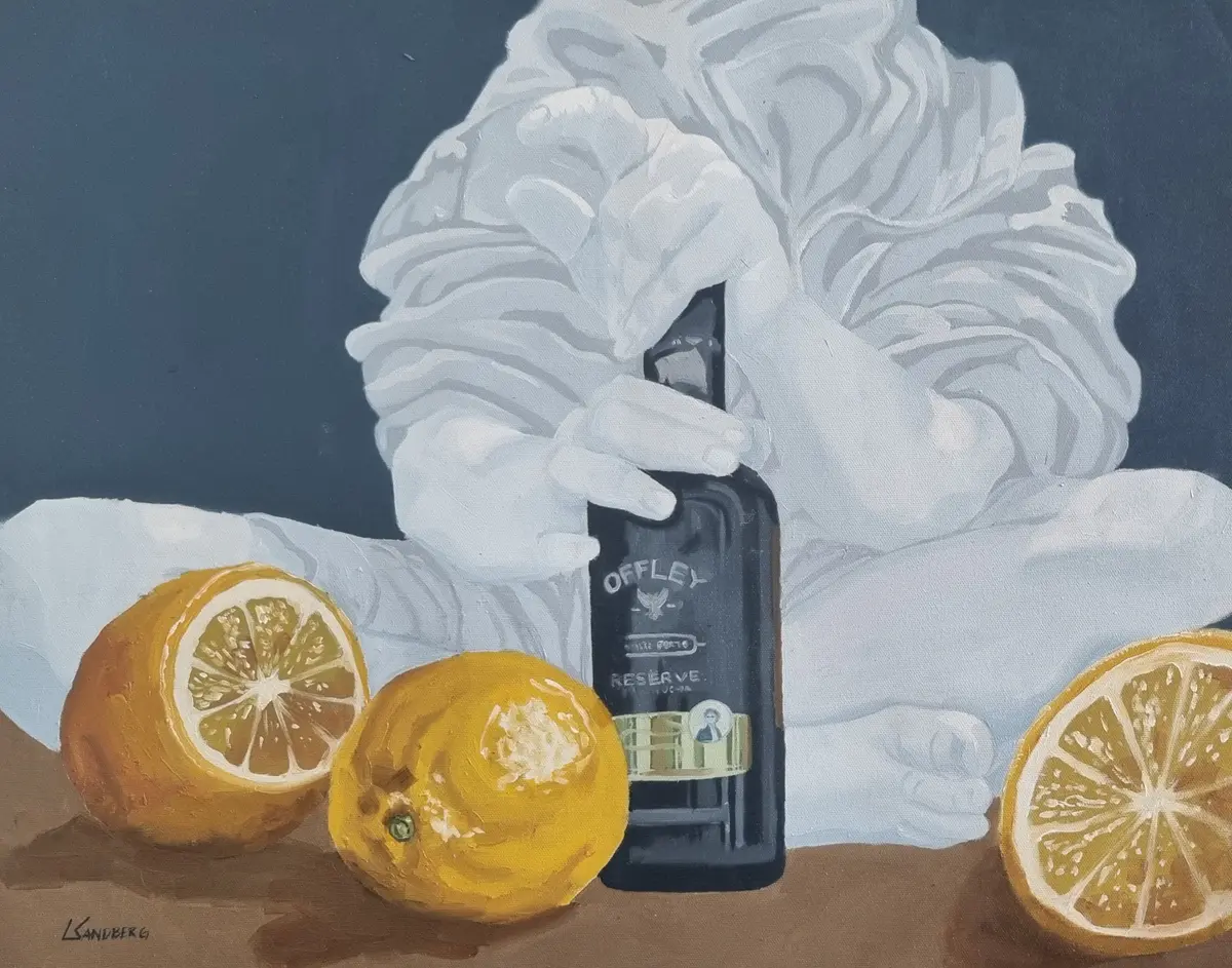 Offelsin - Akryl - Figurative - 58×48 cm av Lovisa Kexel Sandberg