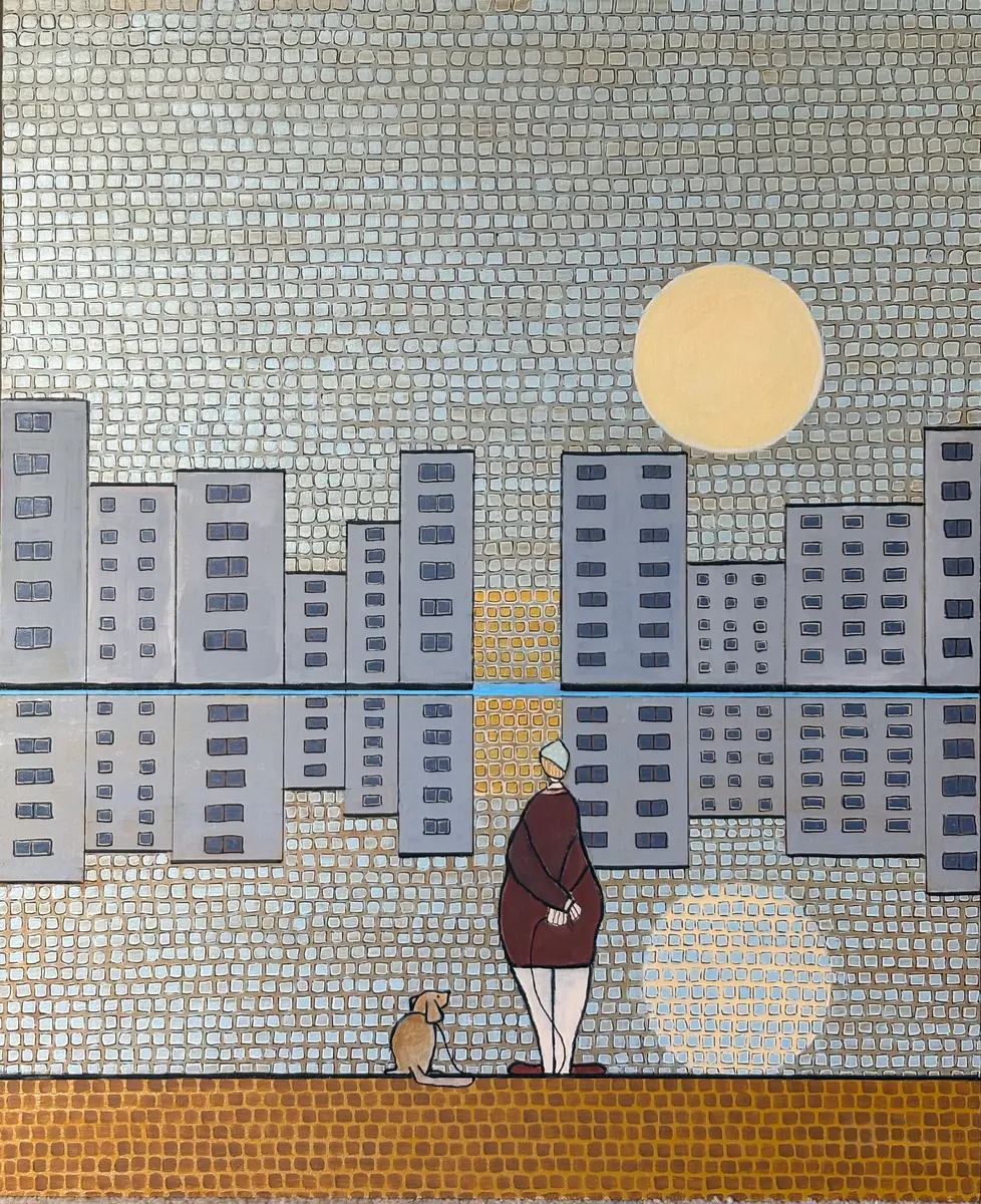 Speglingar - Akryl - Modern - 50×60 cm av Vivianne Otsa