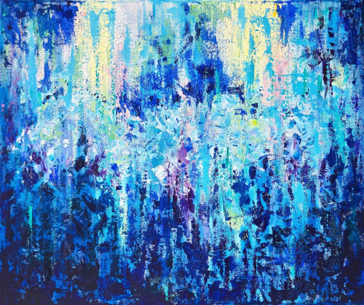 After Rain - Akryl - Abstract - 60×50 cm av Irina Nikolaeva