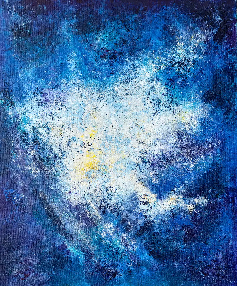 Summer Night - Akryyli - Abstract - 50×60 cm taiteilija Irina Nikolaeva