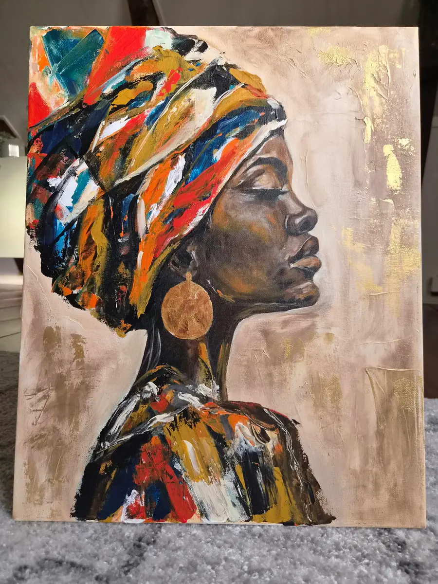 Kap Verde 3 - Akryl - Abstract - 40×50 cm av Lisa Lithman