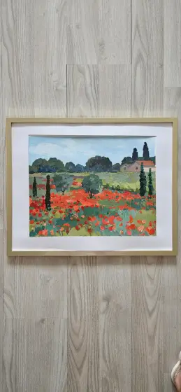 Poppies of Languedoc/Framed thumbnail 8