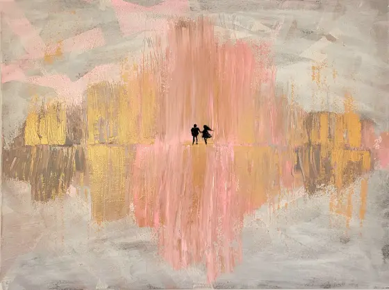 Just us - Akryl av Mlys Art