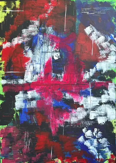 Eldstunga - Acryl door Ann-Christin (Acmpainting) Martinsson