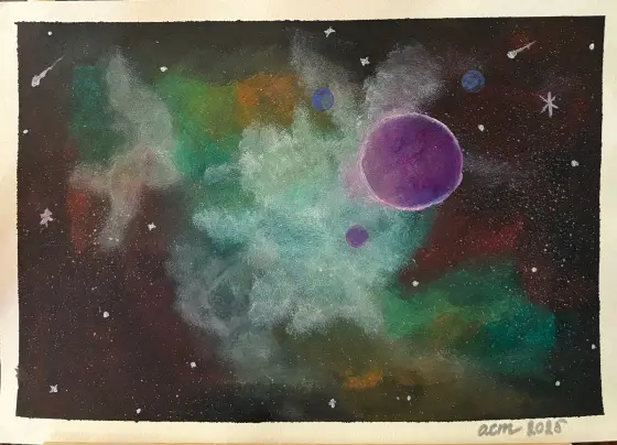 Oändligheten - Akryyli taiteilija Ann-Christin (Acmpainting) Martinsson