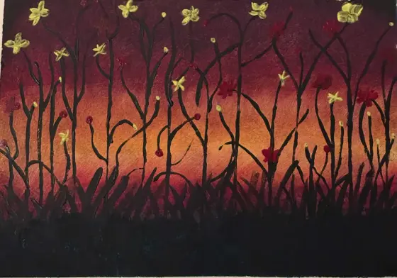 Rabatten - Acryl door Ann-Christin (Acmpainting) Martinsson
