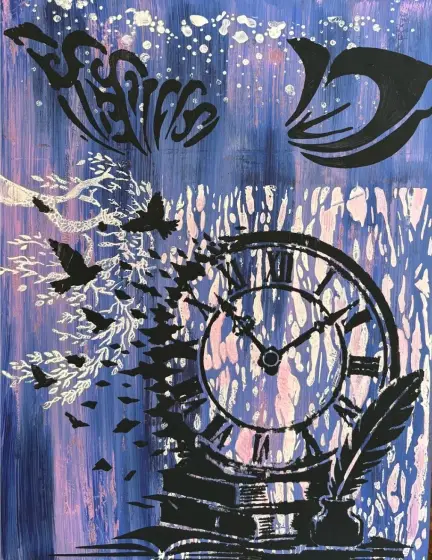 Tidens vingar - Acryl door Ann-Christin (Acmpainting) Martinsson