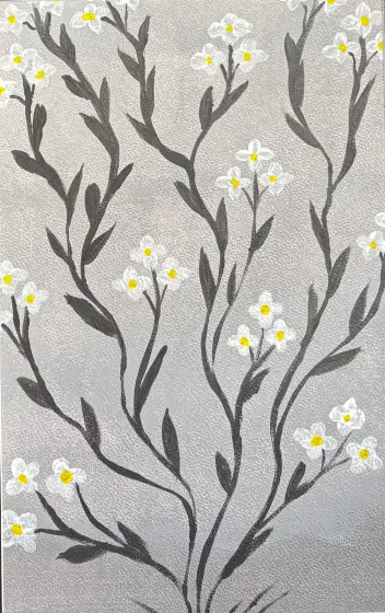 Tre små blommor - Acryl door Ann-Christin (Acmpainting) Martinsson