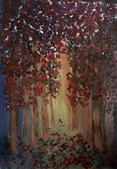 Vandringen hem - Acryl door Ann-Christin (Acmpainting) Martinsson