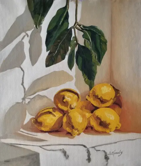 Sette limoni - Akryl av Lovisa Kexel Sandberg