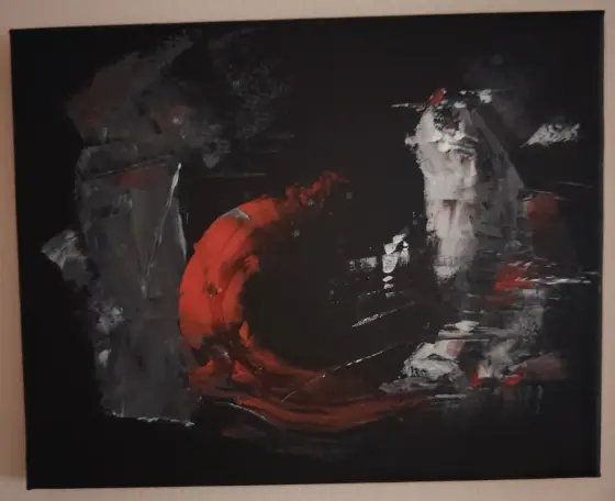 Embers in the Dark - Akryl av Donna