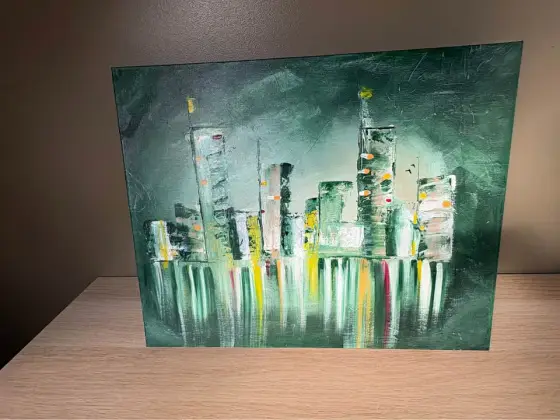 Silent Metropolis - Akryl av Jeroen van gyseghem